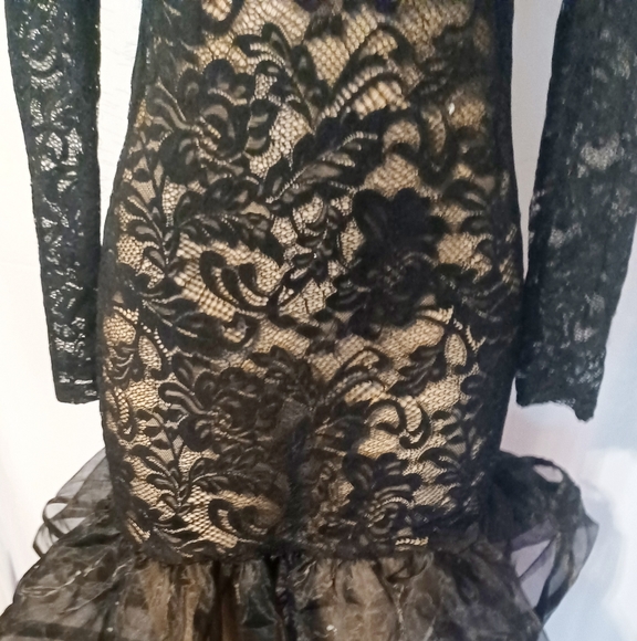 Sexy stretch lace cocktail dress New S/M - Picture 3 of 5